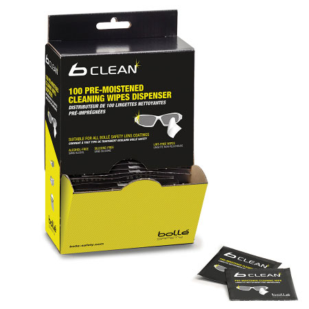 BOLLE SAFETY B100 LENS CLN WIPES(100)  - BOPACW100