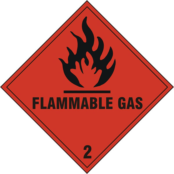 FLAMMABLE GAS SIGN - BSS1859S